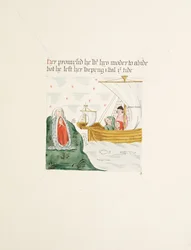 Fru New Coll 380, f12r. Antikviteterne fra Cathedral Church of Saint Mary, Carlisle, tegnet af Robert Carlile, 1795 (pen og blæk og wc på papir)